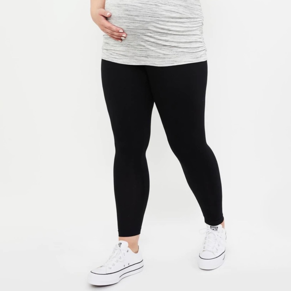 2 pair plus size maternity leggings